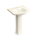 KOHLER K-24050-4 Kelston Pedestal bathroom sink with 4" centerset faucet holes