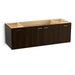 KOHLER K-99546-SD-1WJ Jute 60" wall-hung bathroom vanity cabinet with 2 doors and 2 drawers, split top drawer