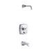 KOHLER T16233-3L-CP Margaux Rite-Temp(R) Bath And Shower Trim Set With Push-Button Diverter And Cross Handle, Less Showerhead in Polished Chrome