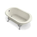 KOHLER 710-B-96 Iron Works Historic 66" X 36" Freestanding Oval Bath in Biscuit