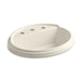 KOHLER K-2992-8-47 Tresham Oval Drop-in bathroom sink with 8" widespread faucet holes