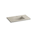 KOHLER K-2781-1 Ceramic/Impressions 37" rectangular vanity-top bathroom sink with single faucet hole