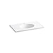 KOHLER K-2798-1 Ceramic/Impressions 37" Vitreous china vanity top with integrated oval sink