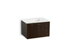 KOHLER K-99541-L-1WJ Jute 30" wall-hung bathroom vanity cabinet with 1 door and 1 drawer on left