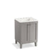 KOHLER K-99526-LG-1WT Poplin 24" bathroom vanity cabinet with legs and 2 doors