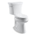 KOHLER 3949-U-0 Highline Comfort Height Two-Piece Elongated 1.28 Gpf Chair Height Toilet With Insulated Tank And 14" Rough-In in White