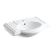 KOHLER K-2295-1-0 Devonshire Bathroom sink with single faucet hole