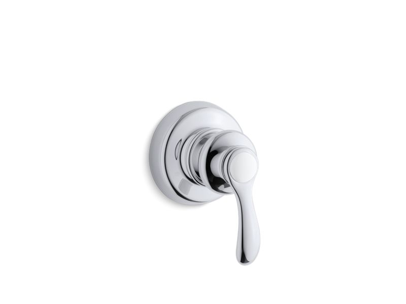KOHLER T12189-4-CP Fairfax Valve Trim For Transfer Valve With Lever Handle, Requires Valve in Polished Chrome