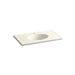 KOHLER K-2798-1 Ceramic/Impressions 37" Vitreous china vanity top with integrated oval sink