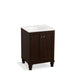 KOHLER K-99513-LG-1WB Damask 24" bathroom vanity cabinet with furniture legs and 2 doors