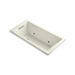 KOHLER K-1167-GVBCW-96 Underscore Rectangle 60" x 30" drop-in VibrAcoustic + BubbleMassage Air Bath with Bask(TM) heated surface and chromatherapy