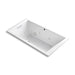 KOHLER K-1173-XH2G-0 Underscore Rectangle 66" x 36" drop-in whirlpool + BubbleMassage(TM) Air Bath