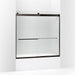 KOHLER K-706005-D3 Levity Sliding bath door, 59-3/4" H x 54 - 57" W, with 1/4" thick Frosted glass