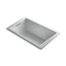 KOHLER K-1849-GW-95 Underscore Rectangle 60" x 36" drop-in BubbleMassage(TM) Air Bath with reversible drain and Bask(TM) heated surface