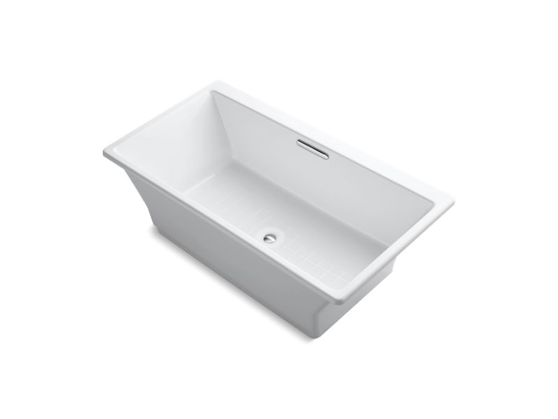 KOHLER K-894-F62 Rêve 66-15/16" x 36" freestanding bath with Brilliant Blanc base
