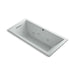 KOHLER K-1822-H2-95 Underscore Rectangle 66" x 32" drop-in whirlpool with heater without jet trim