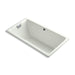 KOHLER K-856-GCP-NY Tea-for-Two 66" x 36" drop-in BubbleMassage air bath with Polished Chrome airjet finish finish