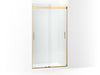 KOHLER K-706011-L Levity Sliding shower door, 82" H x 44-5/8 - 47-5/8" W, with 3/8" thick Crystal Clear glass