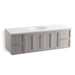 KOHLER K-99523-1WT Damask 60" wall-hung bathroom vanity cabinet with 2 doors and 4 drawers
