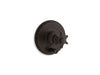 KOHLER K-T72768-3M Artifacts Rite-Temp pressure-balancing valve trim with push-button diverter and prong handle