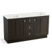 KOHLER K-99537-TK-1WC Poplin 60" bathroom vanity cabinet with toe kick, 2 doors and 3 drawers
