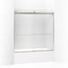 KOHLER K-706005-D3 Levity Sliding bath door, 59-3/4" H x 54 - 57" W, with 1/4" thick Frosted glass