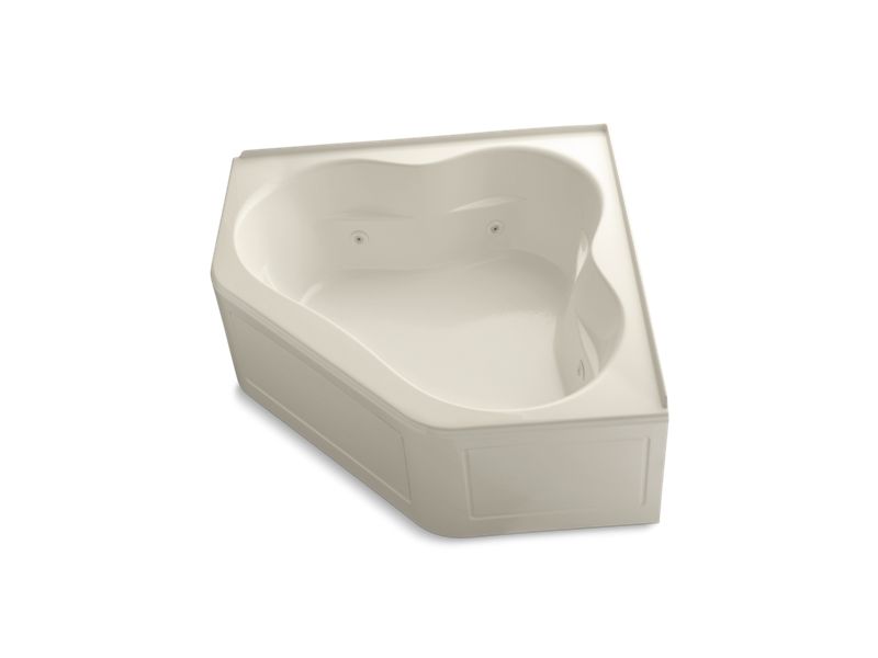 KOHLER K-1160-LA-47 Tercet 60" x 60" alcove whirlpool with integral flange and center drain