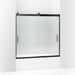 KOHLER K-706001-L Levity Sliding bath door, 59-3/4" H x 54 - 57" W, with 1/4" thick Crystal Clear glass