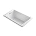 KOHLER K-1849-GW-0 Underscore Rectangle 60" x 36" drop-in BubbleMassage(TM) Air Bath with reversible drain and Bask(TM) heated surface