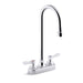 KOHLER K-400T70-4AKL Triton Bowe 1.0 gpm centerset bathroom sink faucet with laminar flow, gooseneck spout and lever handles, drain not included