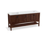 KOHLER K-99560-1WE Marabou 72" bathroom vanity cabinet with 4 doors and 2 drawers