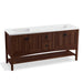 KOHLER K-99560-1WE Marabou 72" bathroom vanity cabinet with 4 doors and 2 drawers