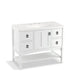 KOHLER K-99568-1WA Marabou 42" bathroom vanity cabinet with 1 door and 4 drawers