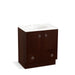KOHLER K-99503-TK-1WG Jacquard 30" bathroom vanity cabinet with toe kick, 2 doors and 1 drawer