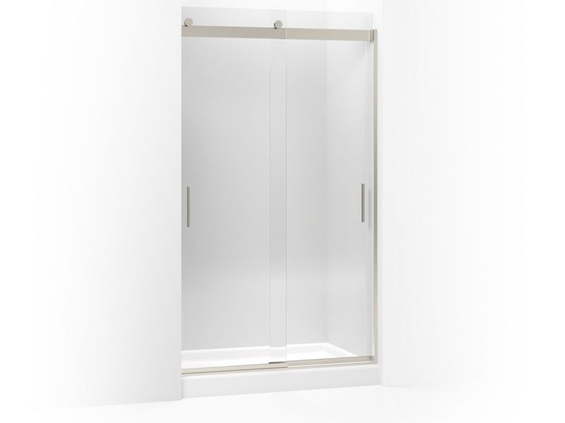 KOHLER K-706011-L Levity Sliding shower door, 82" H x 44-5/8 - 47-5/8" W, with 3/8" thick Crystal Clear glass
