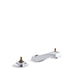 KOHLER 7307-KE-CP Triton Widespread Commercial Bathroom Sink Base Faucet With Rigid Connections And Vandal-Resistant Aerator, Drain Not Included in Polished Chrome