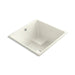 KOHLER K-1969-GW-96 Underscore Cube 48" x 48" cube drop-in BubbleMassage(TM) Air Bath with Bask(TM) heated surface and center drain