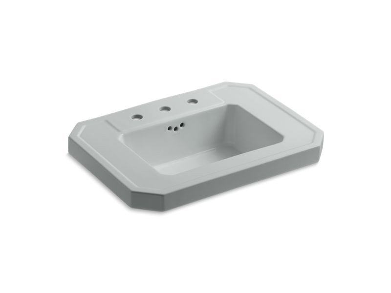 KOHLER K-2323-8-95 Kathryn Bathroom sink basin with 8" widespread faucet holes