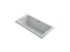 KOHLER K-1167-H2-95 Underscore Rectangle 60" x 30" drop-in whirlpool with heater without jet trim