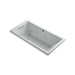 KOHLER K-1167-H2-95 Underscore Rectangle 60" x 30" drop-in whirlpool with heater without jet trim