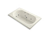 KOHLER K-1418-HE-96 Memoirs 72" x 42" drop-in whirlpool with reversible drain, heater and custom pump location without jet trim