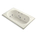 KOHLER K-1418-HE-96 Memoirs 72" x 42" drop-in whirlpool with reversible drain, heater and custom pump location without jet trim