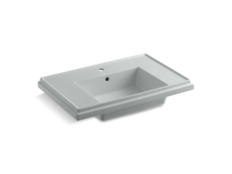 KOHLER K-2758-1-95 Tresham 30" pedestal bathroom sink basin with single faucet hole