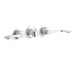 KOHLER 8046-5A-CP Triton Shelf-Back Commercial Bathroom Sink Faucet With Grid Drain And Wristblade Lever Handles in Polished Chrome