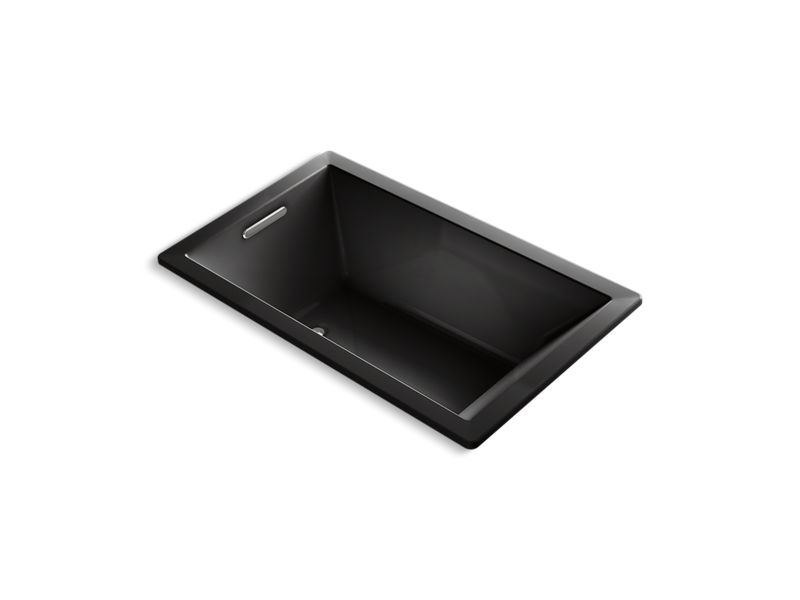 KOHLER K-1849-GW-7 Underscore Rectangle 60" x 36" drop-in BubbleMassage(TM) Air Bath with reversible drain and Bask(TM) heated surface