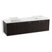 KOHLER K-99550-SD-1WK Jute 72" wall-hung bathroom vanity cabinet with 4 doors and 1 split drawer