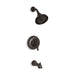 KOHLER K-TS10582-4 Bancroft Rite-Temp bath and shower valve trim with metal lever handle, slip-fit spout and 2.5 gpm showerhead