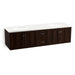 KOHLER K-99525-SD-1WB Damask 72" wall-hung bathroom vanity cabinet with 4 doors and 2 drawers, split top drawer