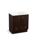 KOHLER K-99503-TK-1WB Jacquard 30" bathroom vanity cabinet with toe kick, 2 doors and 1 drawer
