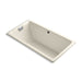 KOHLER K-856-GCP-47 Tea-for-Two 66" x 36" drop-in BubbleMassage air bath with Polished Chrome airjet finish finish
